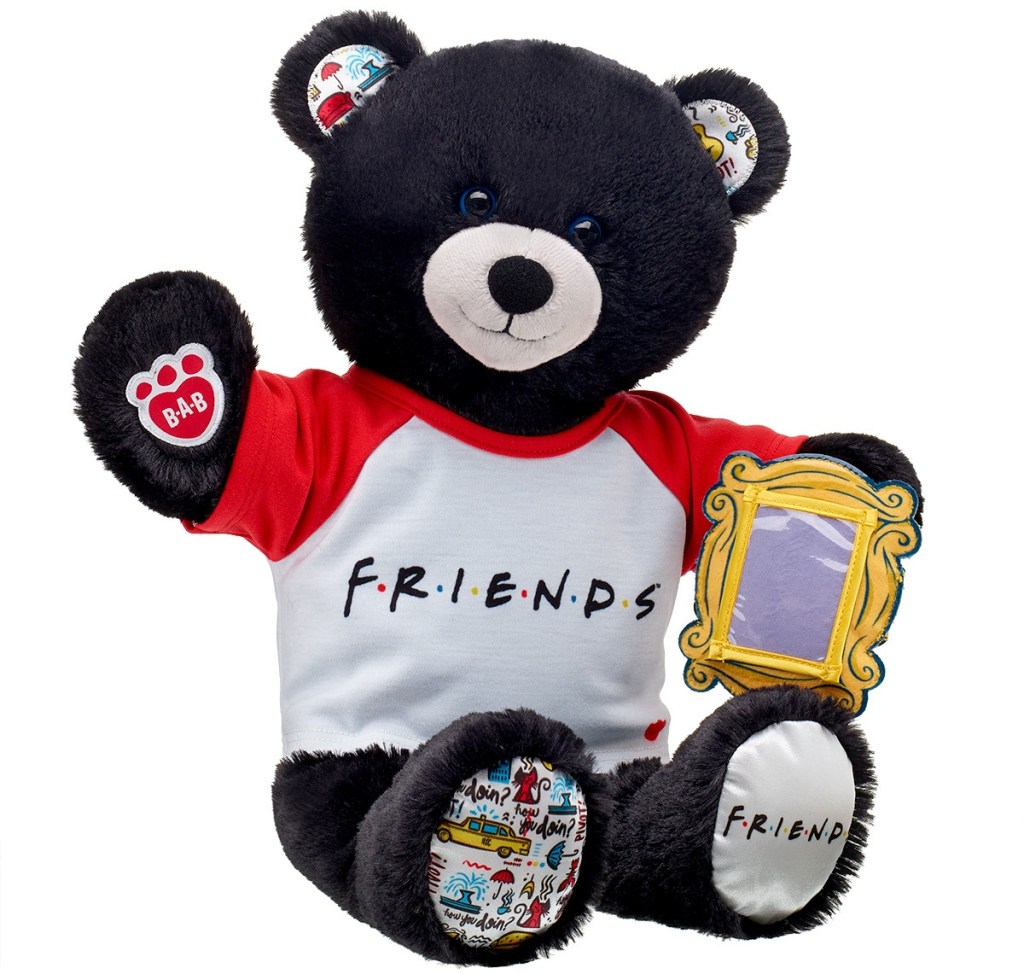 Freinds Bear wearing T-shirt and hoding plush picture frame