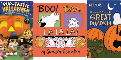 Halloween Kids Books from $1.18 on Walmart.online | Sandra Boynton, Peanuts, Paw Patrol & More