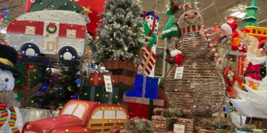 50% Off Lowe’s Christmas Decor – Inflatables, Garland, Tree Toppers & More