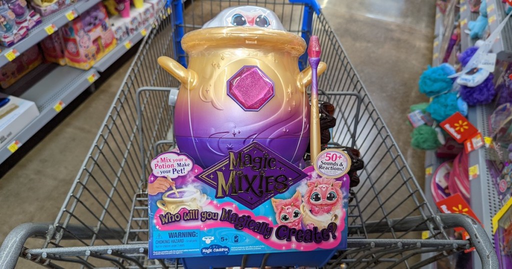 magic mixies toy in box in walmart cart 