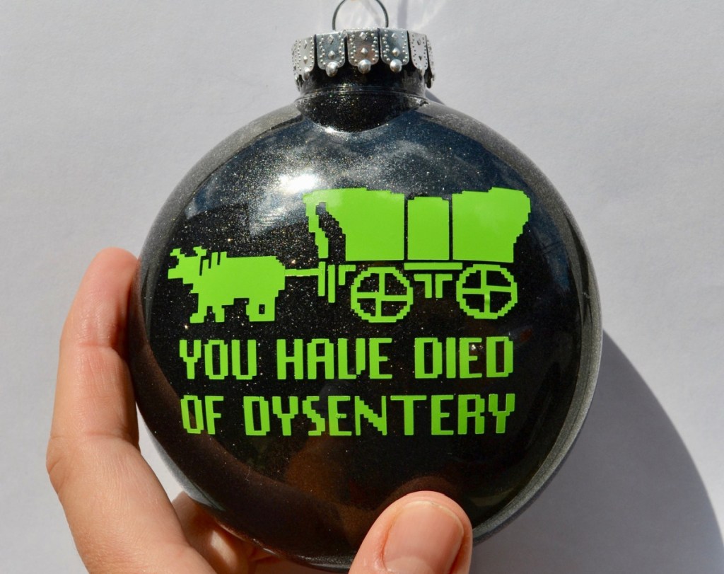 oregon trail video game ornament