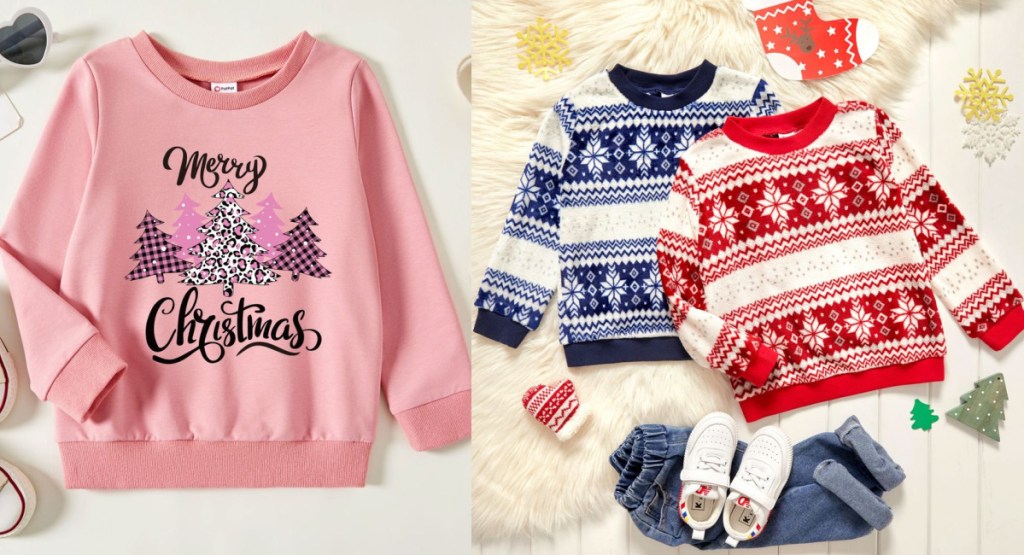 patpat kids christmas sweaters