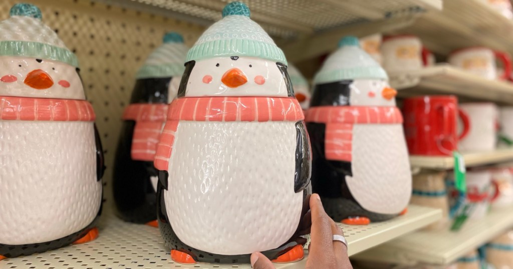 penguin cookie jar