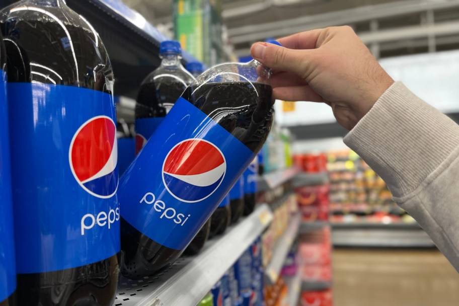 pepsi on shelf