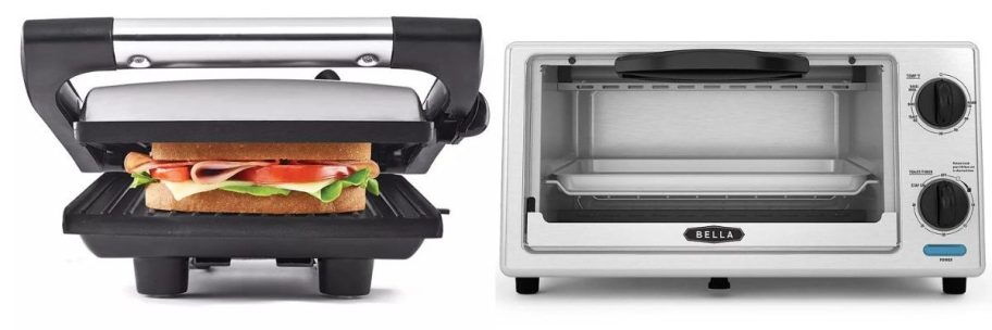 sandwich grill and toaster oven stock images