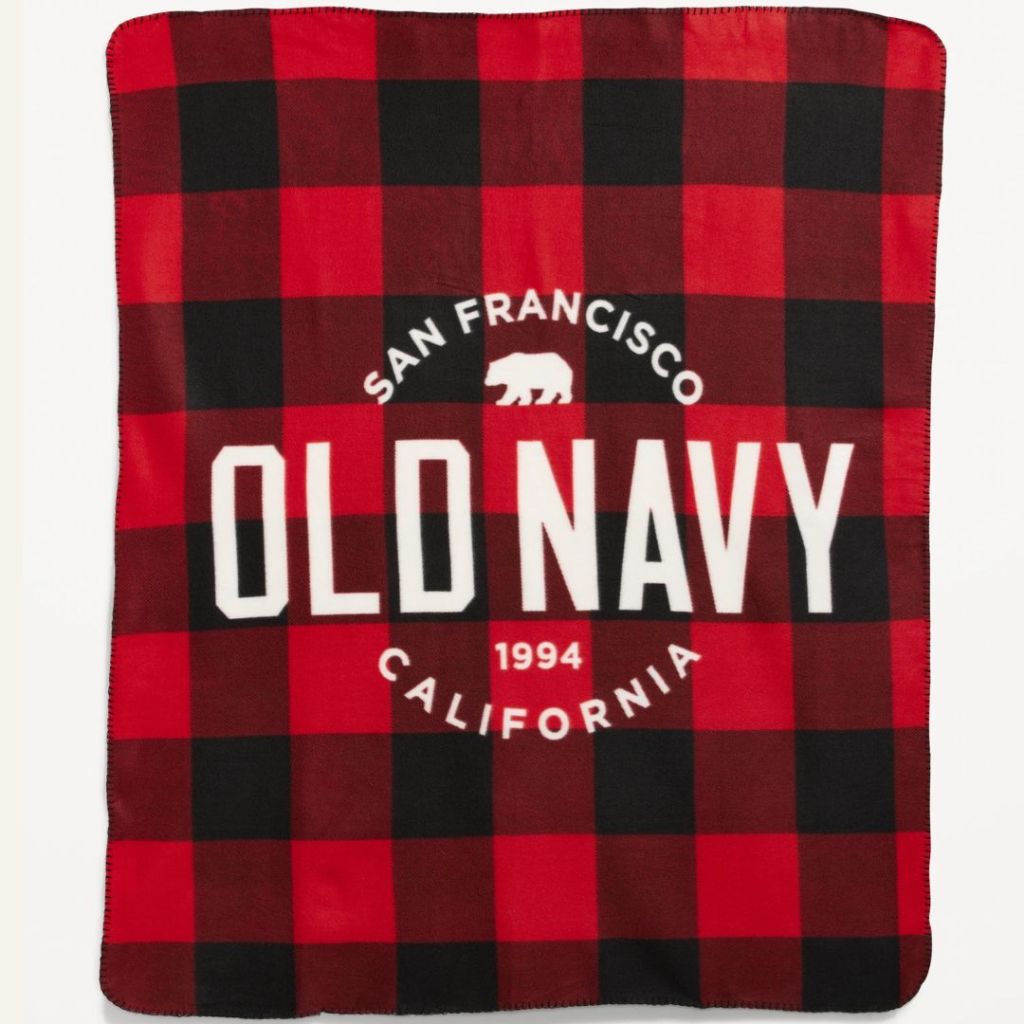 Old Navy Logo Fleece Blanket 