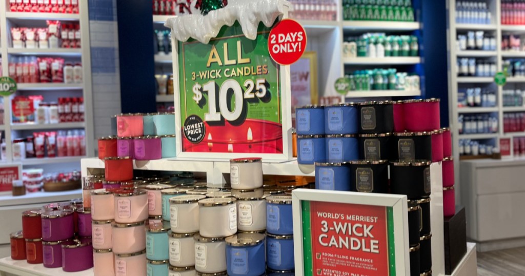 Bath Body Works Candle Day Sale Signage