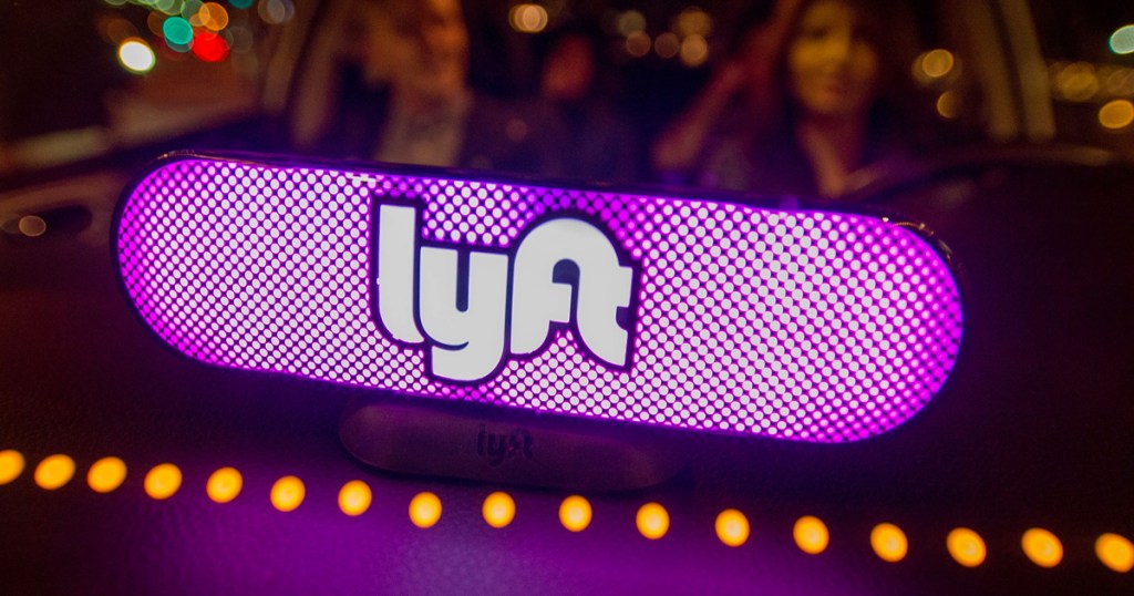 lyft sign in car