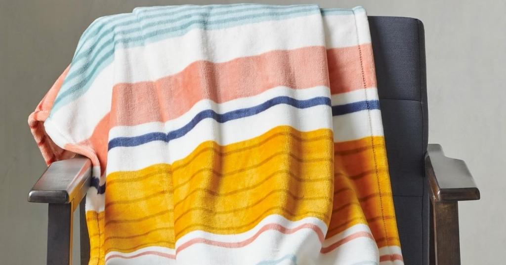 better homes and gardens multi stripe throw blanket