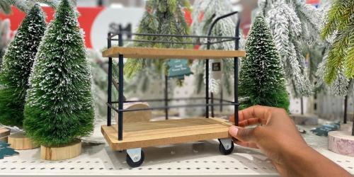 Tabletop Bar Cart Only $5 in Target’s Bullseye’s Playground | Cute Way to Display Holiday Decor