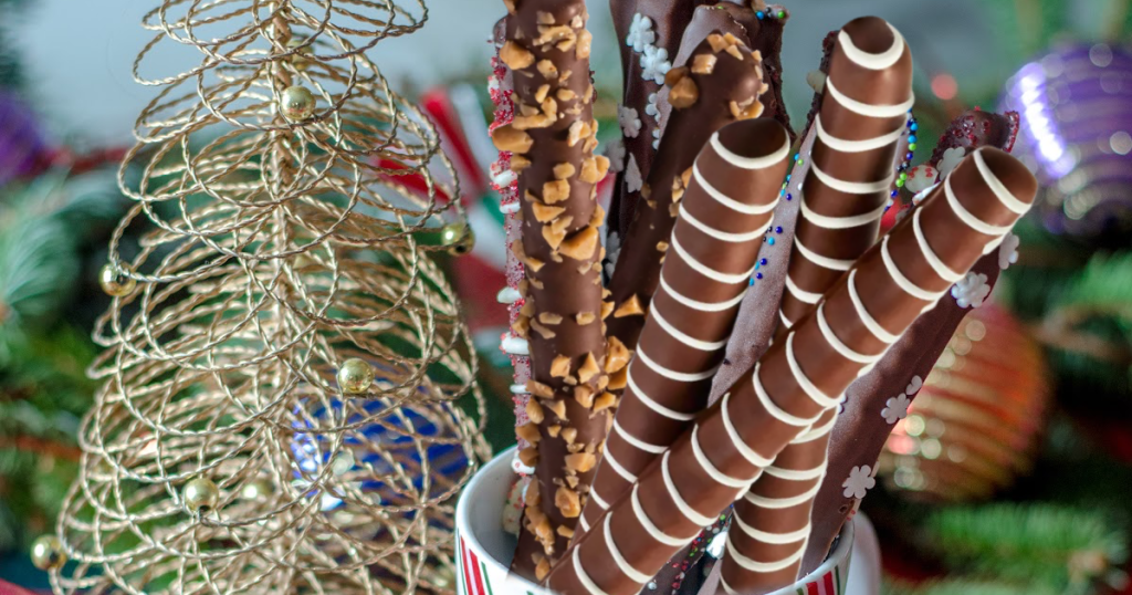 Chocolate Pretzels in Mug