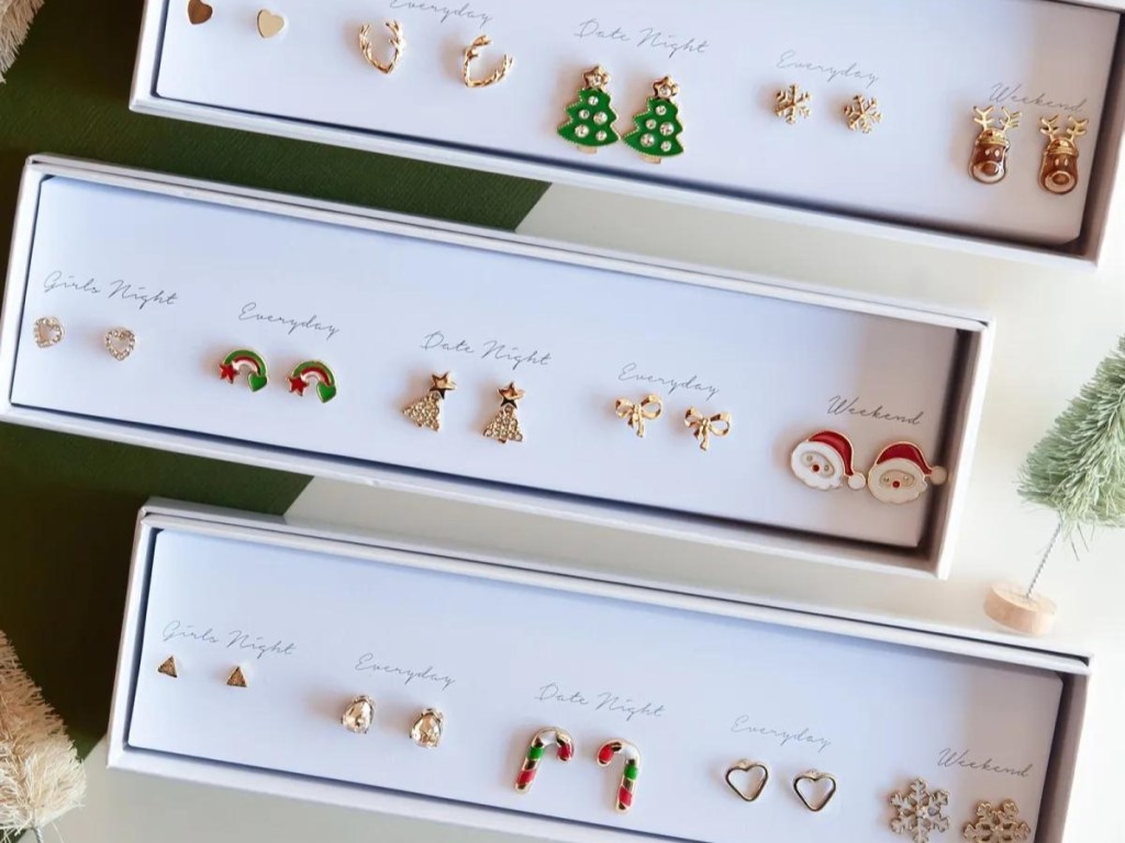 Christmas Boxed Stud Sets