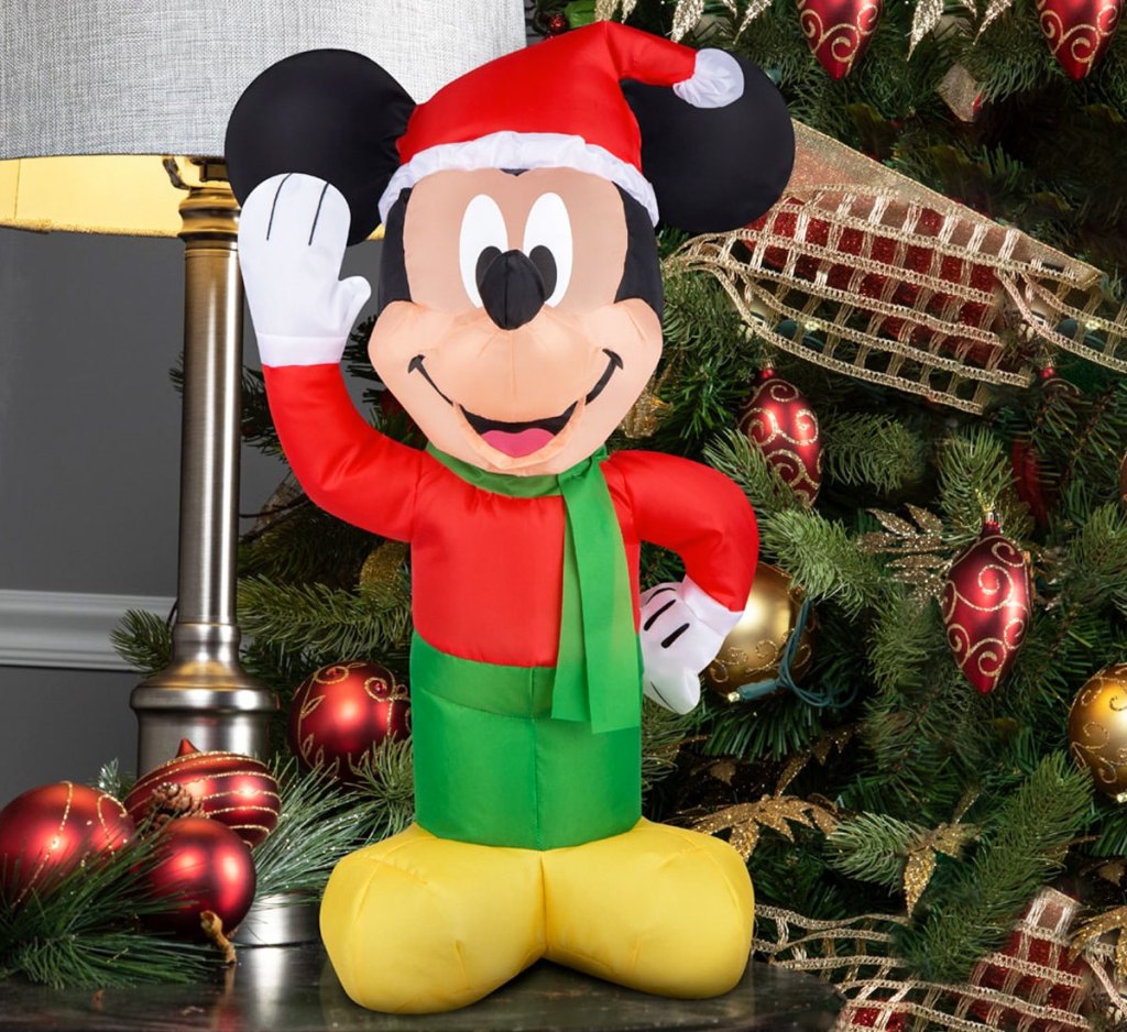 mini mickey christmas inflatable