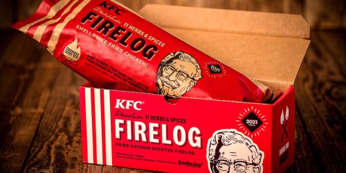 KFC Fried Chicken-Scented Fire Log Only $3.48 on Walmart.online