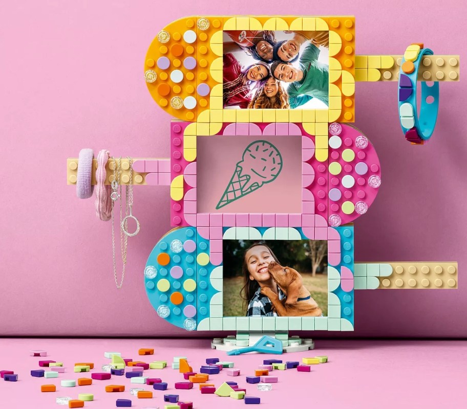 LEGO DOTS Ice Cream Picture Frames & Bracelet DIY Craft Kit