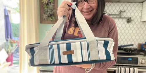 Insulated Casserole Carrier Only $10.99 on Amazon | Perfect for Potlucks, Tailgates & More