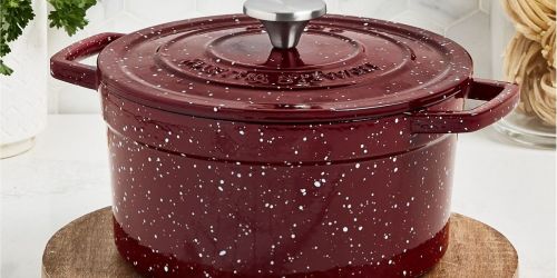 ** Martha Stewart Collection Enameled Cast-Iron Dutch Oven From $49.93 Shipped on Macy’s.online (Regularly $160)