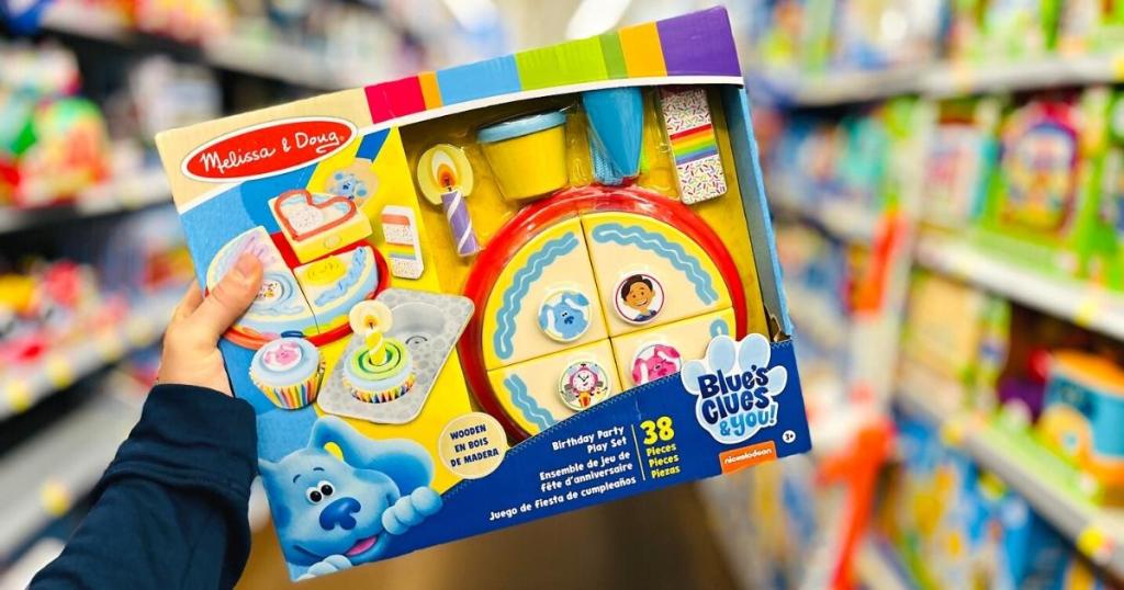 Melissa & Doug Blue's Clues & You! Wooden Birthday Party Play Set