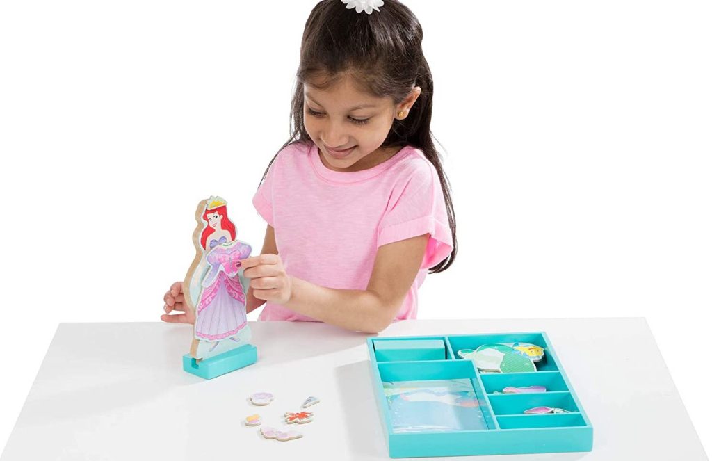 Melissa & Doug Disney Ariel Magnetic Dress-Up Wooden Doll