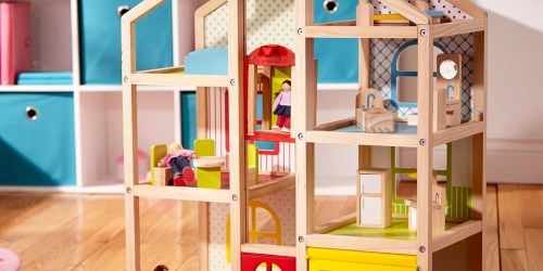 Melissa & Doug Wooden Dollhouse w/ Furniture & Elevator Just $79.99 Shipped (Reg. $150)