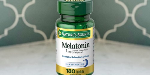 Nature’s Bounty Melatonin Tablets 180-Count Bottle Only $2.79 Shipped on Amazon (Regularly $7)