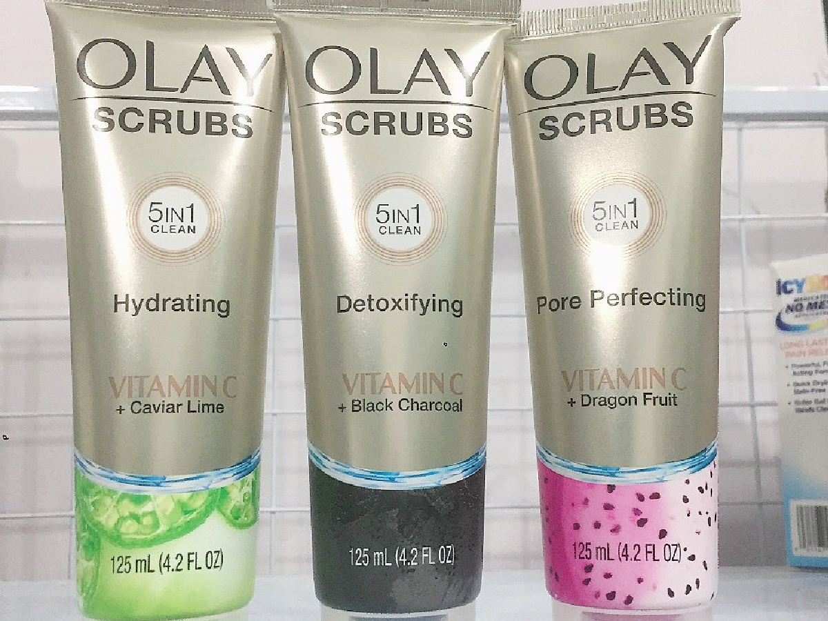 olay face scrubs