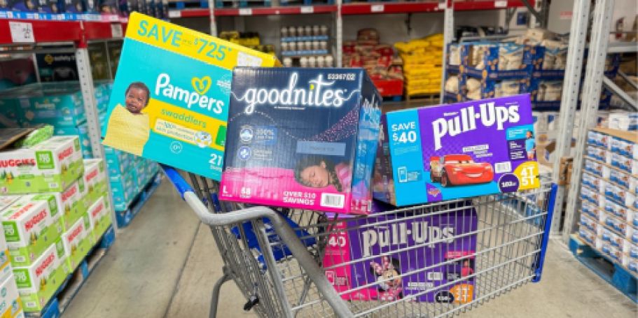 HUGE Boxes of Pampers & Huggies from $36 at Sam’s Club