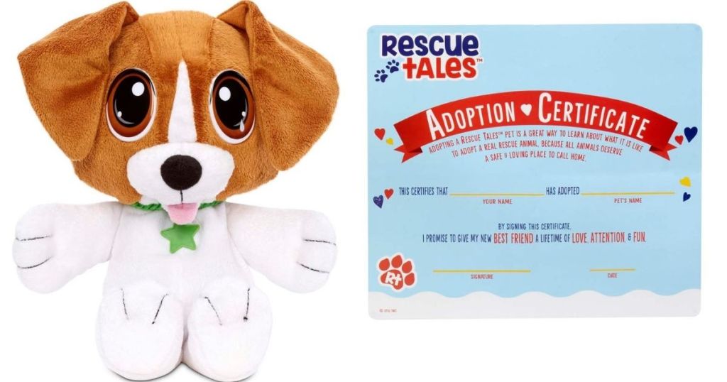 Rescue Tales plush dog