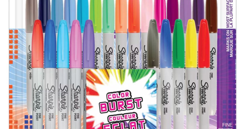 multicolor permanent markers set 