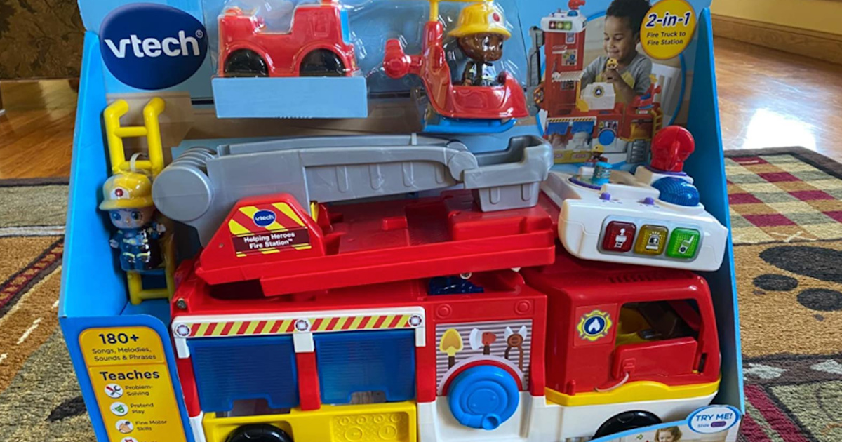 VTech 2-in-1 Fire Station Set Only $15 on Amazon (Regularly $45)