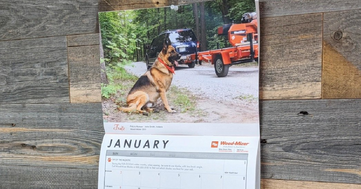 dog calendar