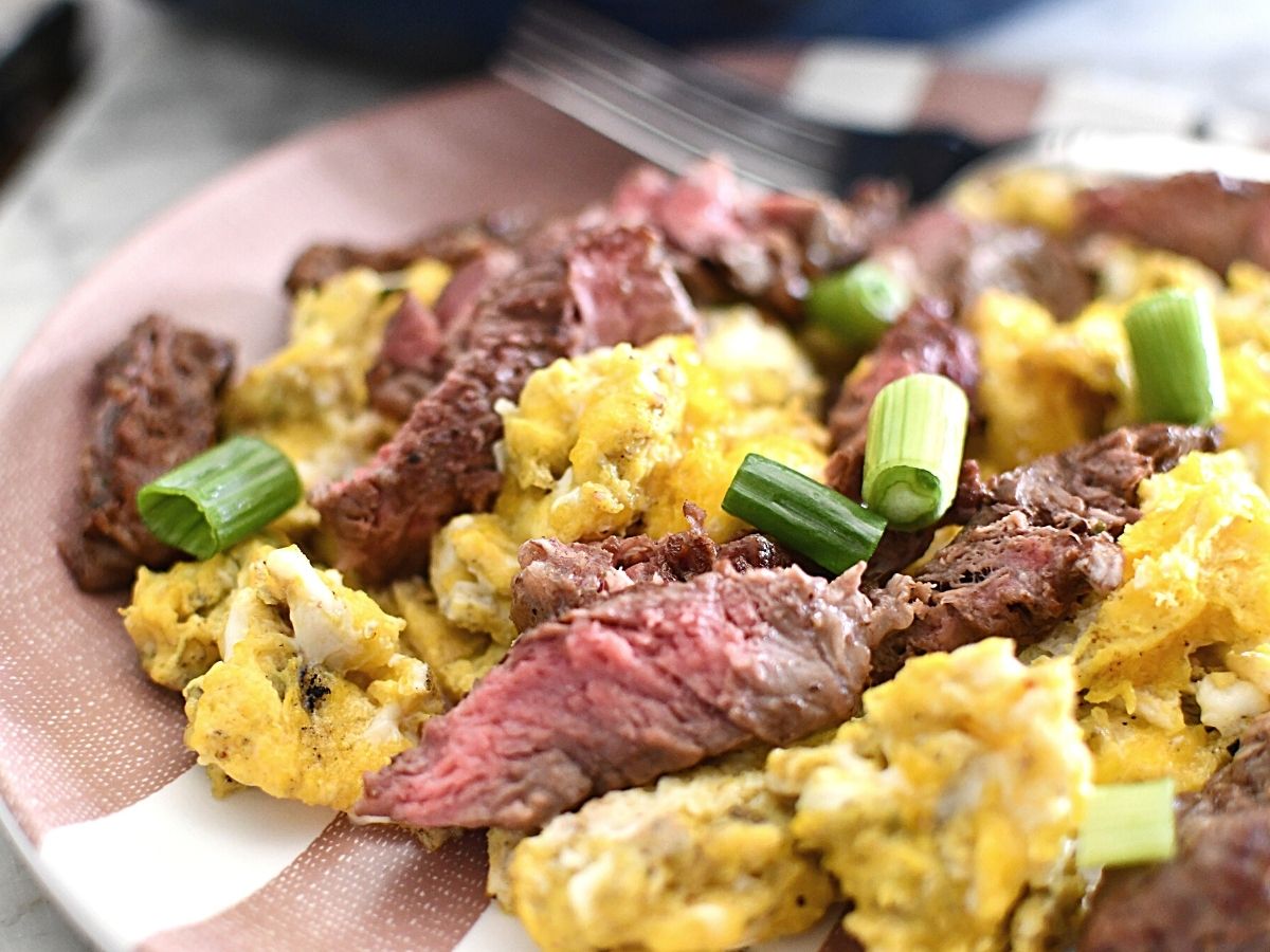 steak and eggs