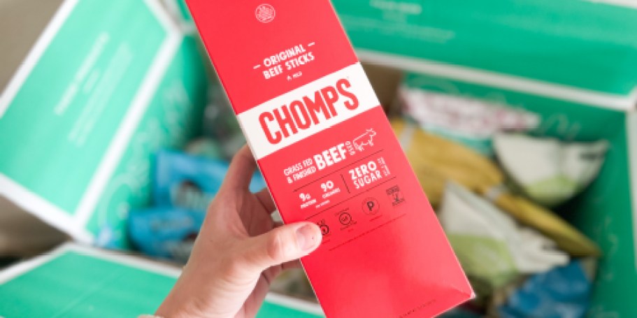 Chomps Beef Jerky Sticks 10-Count Just $13.99 Shipped | Easy High Protein Snack!