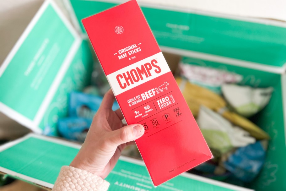 Chomps Beef Jerky Sticks 10-Count Just $13.99 Shipped | Easy High Protein Snack!