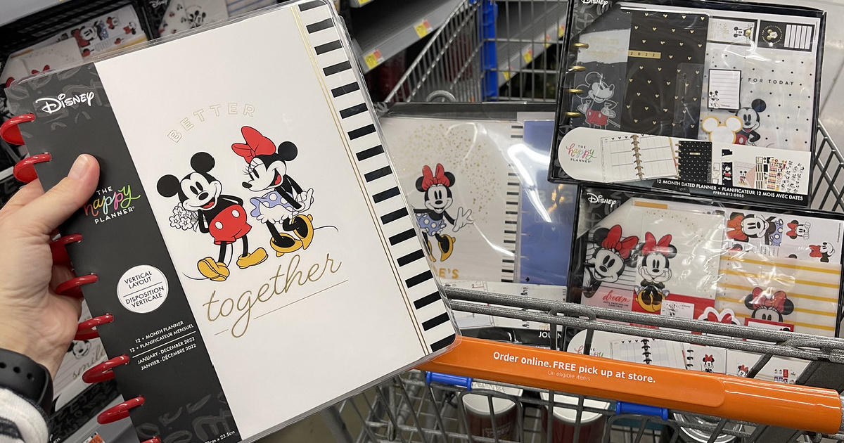 disney happy planners in a shopping cart