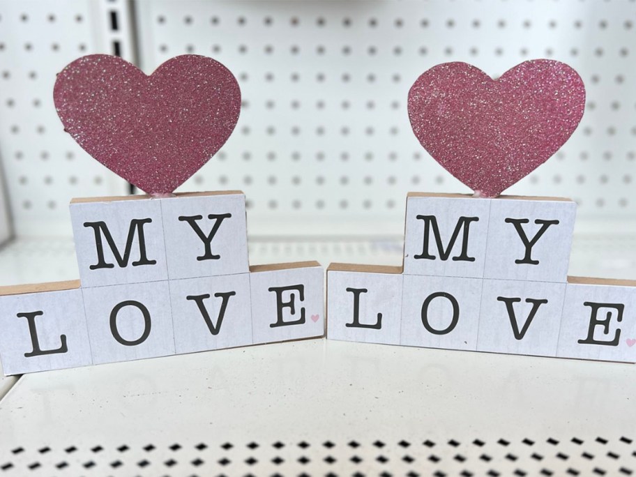 valentines day decor at Dollar Tree