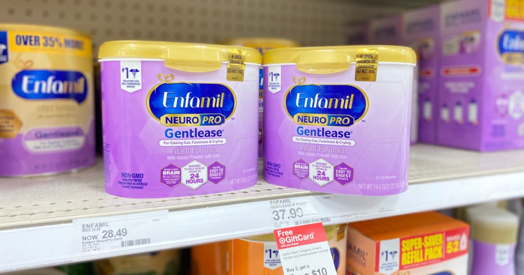 enfamil at target neuropro gentlease in store