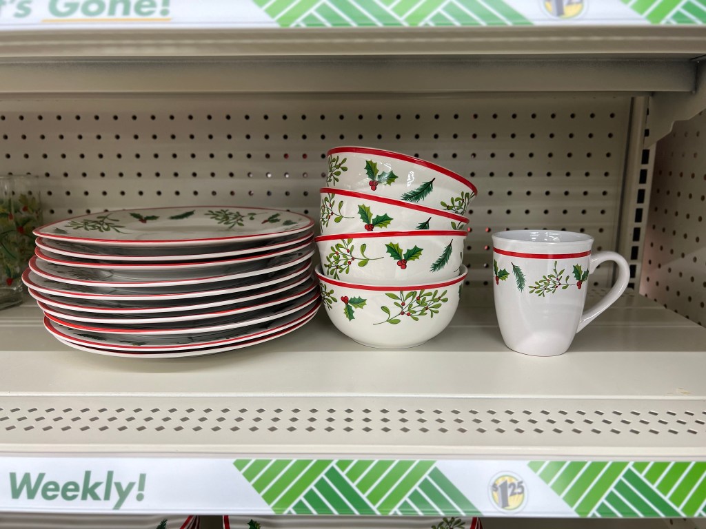 festive dishware