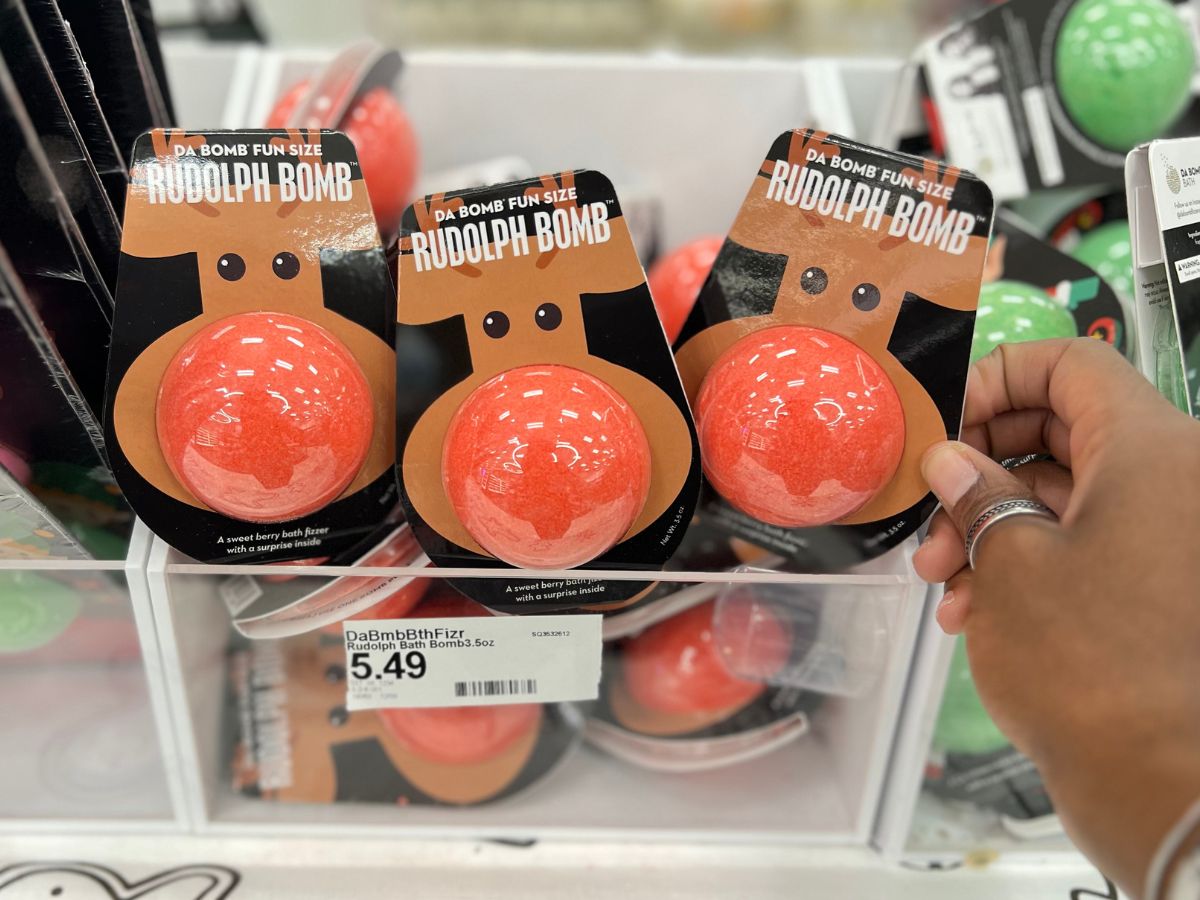 Rudolph bath bombs