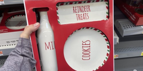 Holiday Time Santa Serveware Set Only $6.98 at Walmart (Totally Reminds Us of Rae Dunn!)