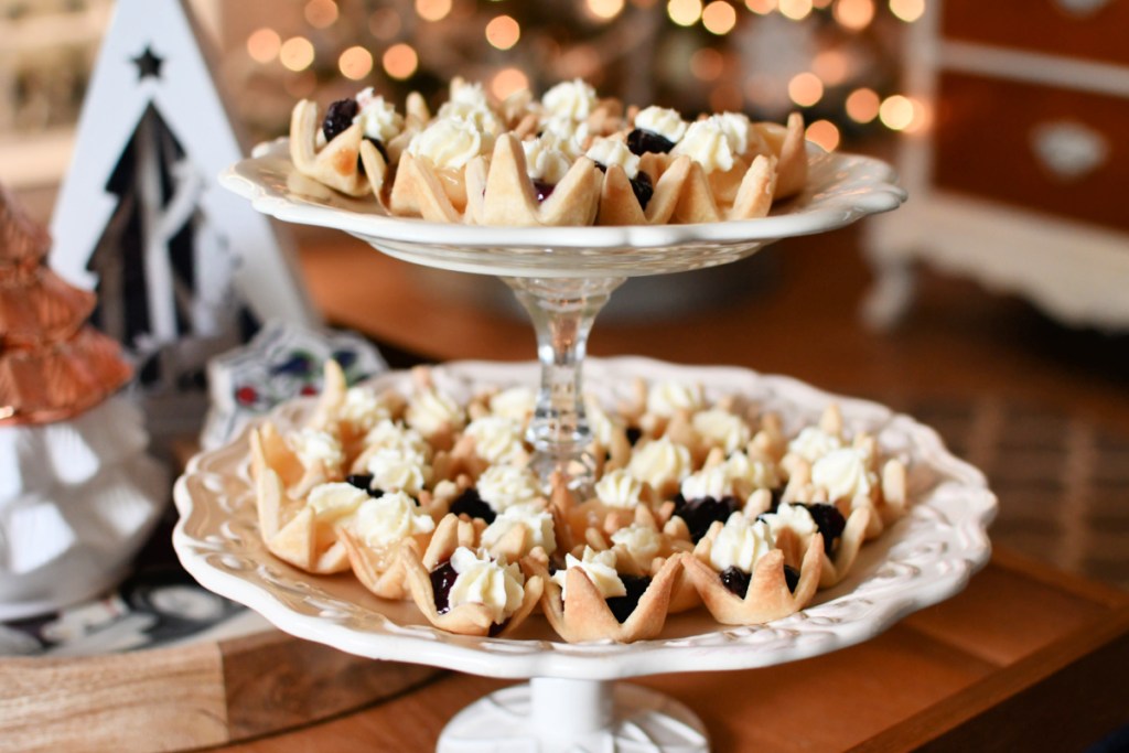 mini pie crust tarts on a plate