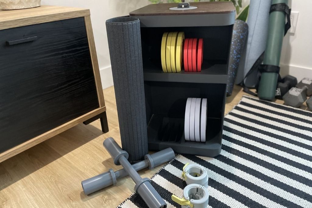 Tempo Move workout equipment shelf