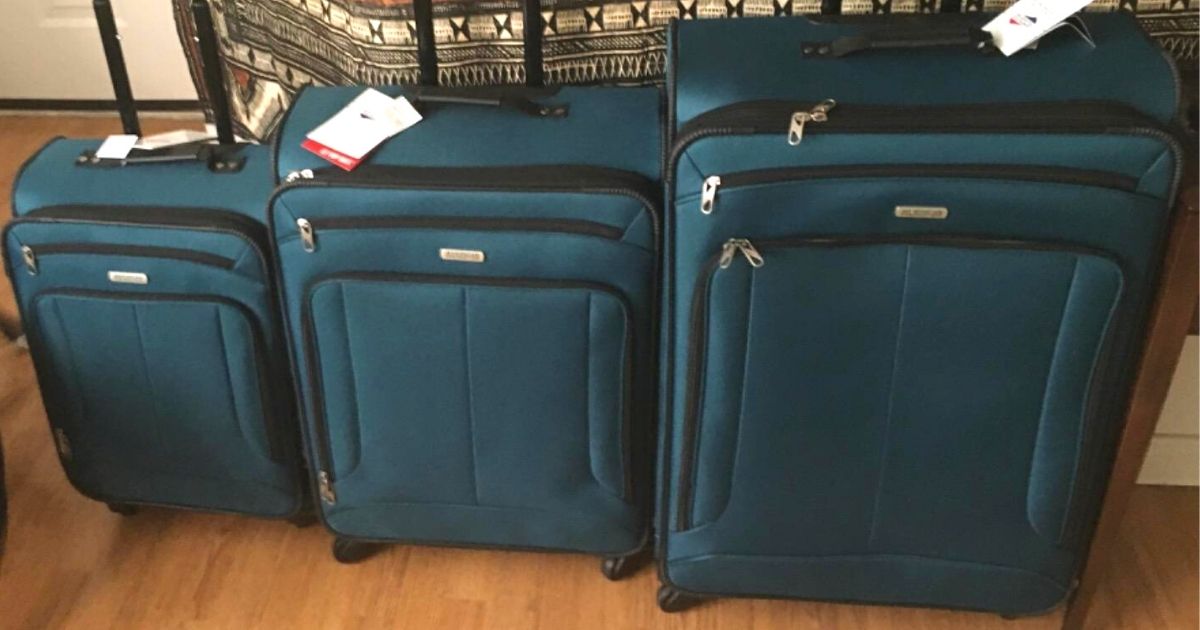 three suitcases