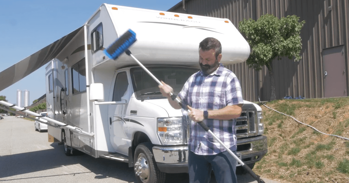 Capco Washing Brush cleaning RV