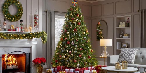 7.5′ Artificial Fraser Christmas Tree w/ Color-Changing Lights Only $99.75 on HomeDepot.online (Regularly $399)