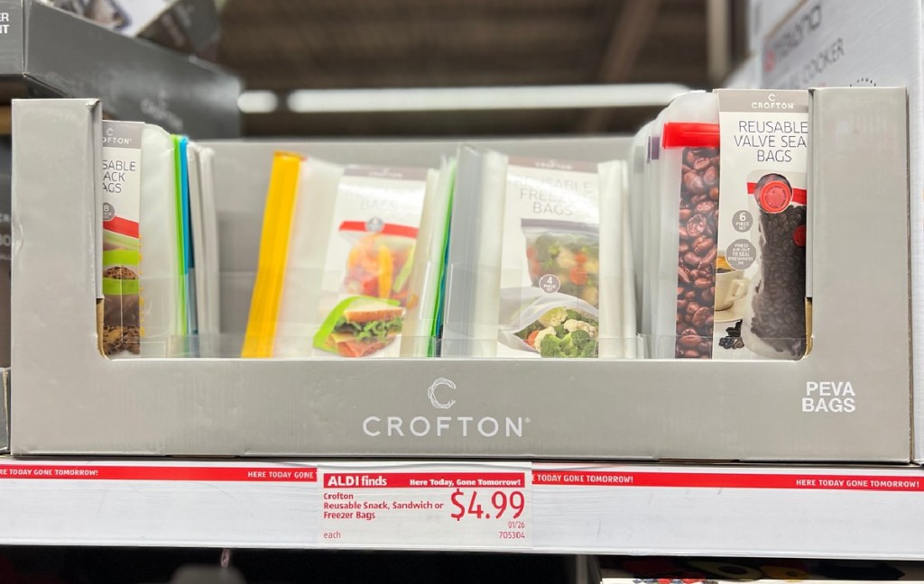 Crofton Reusable Snack, Sandwich, or Freezer Bags