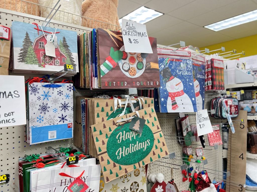 Dollar General Christmas Gift Bags