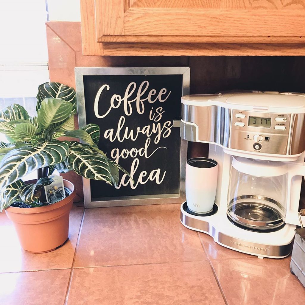 coffeemaker on a counter