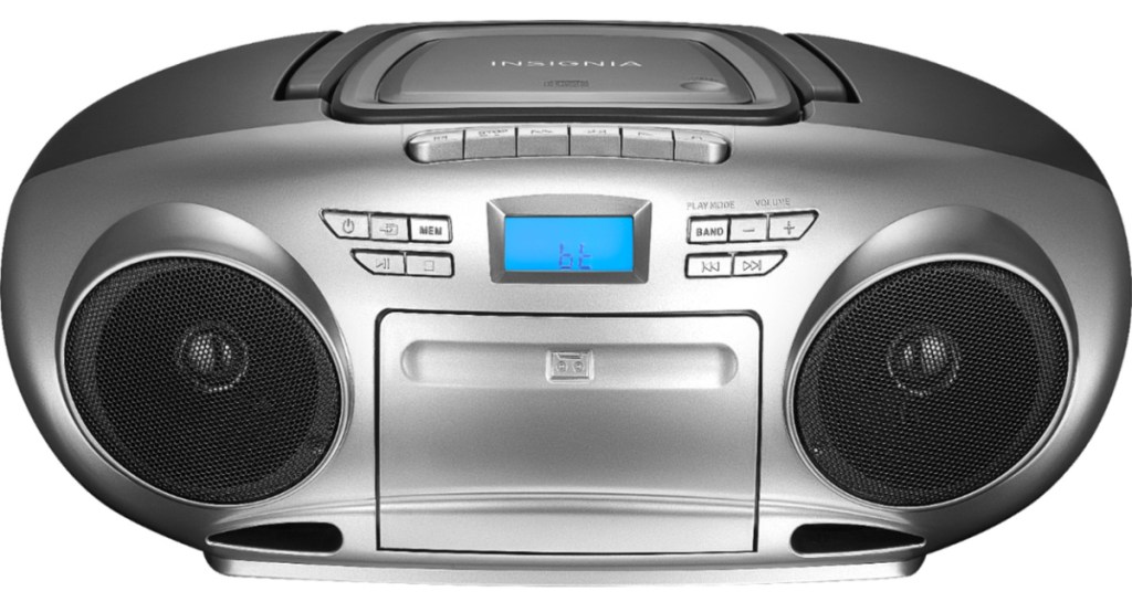 Insignia AM/FM Radio Portable CD Boombox w/ Bluetooth