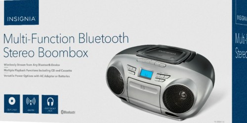 Insignia Portable CD Boombox w/ Bluetooth Just $39.99 Shipped on BestBuy.online (Regularly $60)
